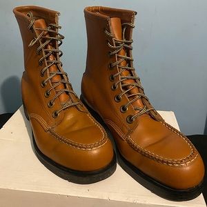 SOLD Vintage Plainsman STEEL TOE Leather Boot
